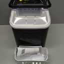 NEWBULIG Ice Makers Countertop with Handle, Portable Ice Machine, 9 Bullet Cubes in 6 Mins, 26lbs in 24Hrs, Auto-Cleaning, with Basket and Scoop, for Home, Kitchen, RV, Camping, Black (12.5"*11.6"*8.8")