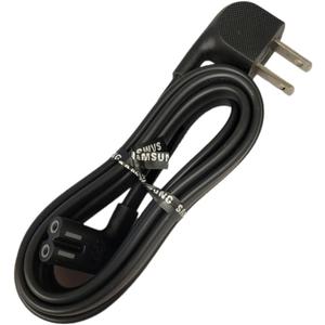 OEM 3903-001117 Rt-ANG 2-Prong 5ft TV Power Cord 90 Degree Ends Both Sides Compatible with Samsung Smart-TV LCD LED UHD QLED 4K HDR TV Model TU7000, 2pcs