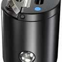 Mini 12V 24V Car Charger Type C QC 3.0 4.0 PD 3.0 22.5W Charger Phone Car Fast Lighter Socket Cigarette USB VL131 3 Chargin I5S2 - (A, Color Name: 1pc)
