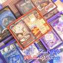 Funto Scrapbooking Kit(154 PCS), Cosmic Series-Cosmic Mystery, Perfect for Bullet Scrapbooking Materials, Planner DIY Arts Craft Collage