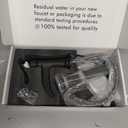 BWE Matte Black Bathroom Faucet, Waterfall Bathroom Faucet Sink Lavatory Single Hole Faucets One Handle Bath Antique with Brass Pop Up Drain Stopper Mixer Tap Overflow Water Supply Line