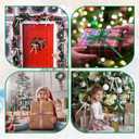 3 x 48 Pcs Glitter Velvet Bows for Valentine's Day Decorations Sparkle Valentine Bow for Gift Wrapping 5 x 7 Inch Premade Twist Tie Velvet Bows Ribbon Ornament 3/8'' Wide for Wreaths Decor(White)