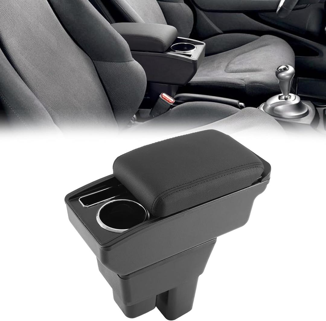 Center Console Armrest Box for Honda Fit Hatchback 2009-2013 | Easy Installation,More Convenient,Perfect Fit