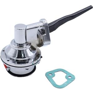 1 set SHLPDFM Mechanical Fuel Pump Chrome 6.5 PSI 1/4NPT Inlet/Outlet Fits for Ford FE 390 427 428