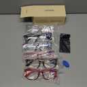 CCVOO 6 Pack Blue Light Blocking Reading Glasses, Anti Headache/Glare/Eye Strain Readers Computer Eyeglasses Women/Men (6 Pack Mix,0.00)