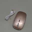 Wireless Mouse for MacBook Pro MacBook Air MacBook Laptop Mac iMac Desktop Computer Chromebook Win7/8/10/11 PC HP Dell Laptop 2.4 USB/USB C Mouse (Rose Gold)