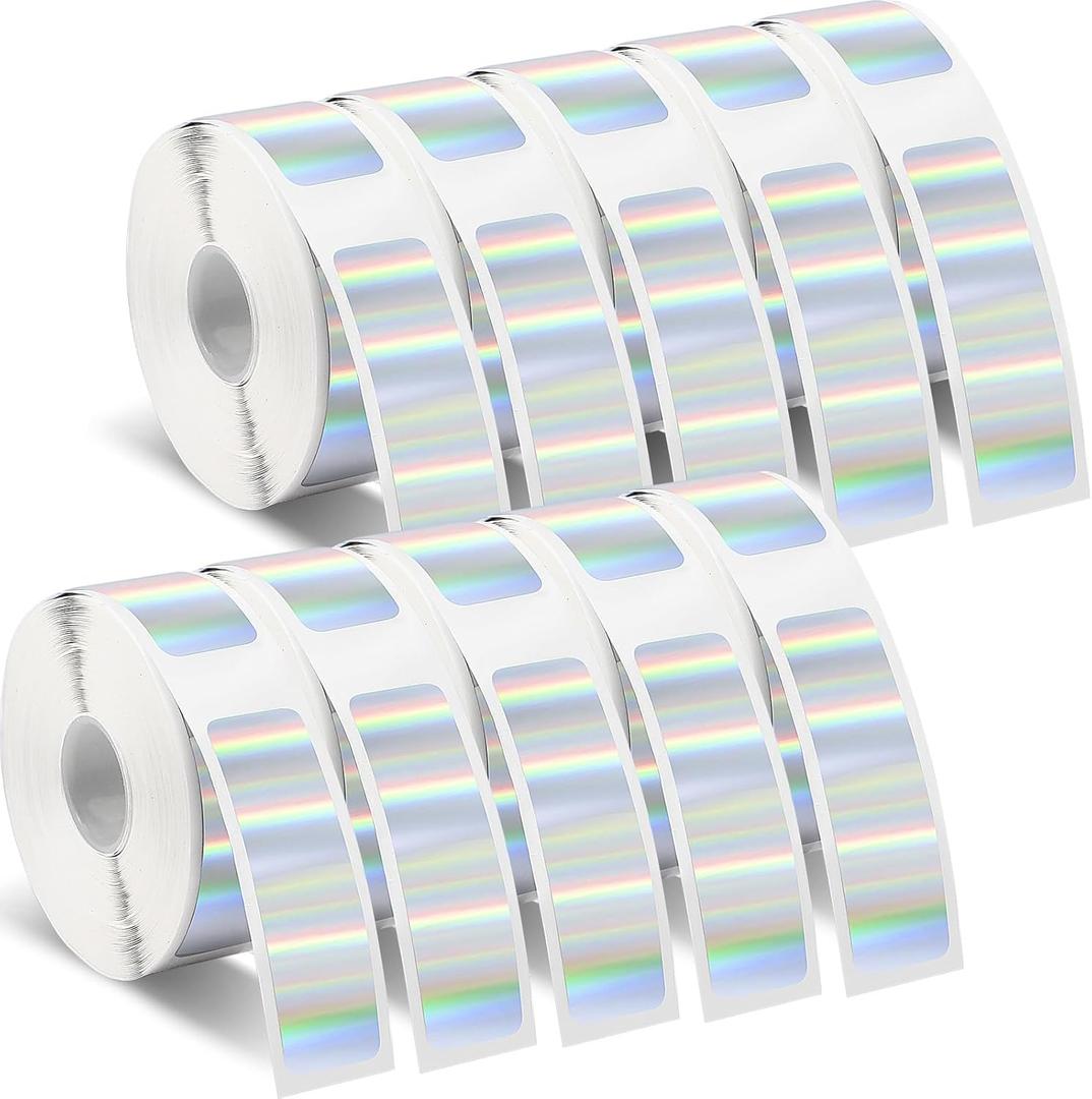 Gersoniel 1600 Pcs Label Tapes Compatible with D30 Label Printer Laminated Labeling Stickers Thermal Labels for Home Office