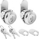 Truck Tool Box Lock, 5/8" Cylinder Keyed Alike Cam Lock, for Truck Toolbox, Compatible with Uws Dee Zee Delta Kobalt Craftsman Atwood BetterBuilt WeatherGuard (2 Pack 5/8 Keyed Alike)
