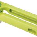 Joseph Joseph Helix Garlic Press Mincer Ergonomic Twist-Action Hand Juicer Stainless Steel, Green