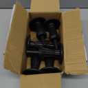 KOHOME 6Pcs Steel Stem Plastic Bed Frame Feet,Sturdy Bed Frame Legs for Replace Wheels,Black