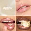 COVERGIRL Clean Fresh Squishy Glaze Lip Butter Balm, Flavored, Non-Sticky, with Vitamin E & Shea Butter 140 Toasted Vanilla (Sheer Beige)