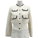 MAJE Jackets T.FR 36 Cotton White