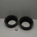 KEMIMOTO 2PCS Angled Speaker Enclosures Boxes Pods, Universal for 6.5" Speakers Compatible with UTVs, RVs, Cars, Boats, Trunks, Trailers for 9.56 Inch Surface Mount (Black)