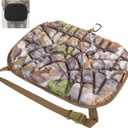 BLISSWILL Hunting seat CushionStadium Cushion100% Memory Foam Silent Lightweight for Camping, Hunting, FishingCampingOutdoor (Super Camo-timber)