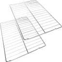 2 Packs W10256908 304 Stainless Steel Oven Rack Replacement for Replacing Whirlpool Stove Oven Parts, Replacement W10179196,W10138079, 3195710，24 x 15-3/4 Inches