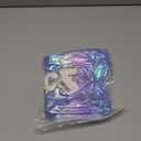 Hiroyuki Iridescent Makeup Bag, 14 inches Cosmetic Bag, Large Capacity Travel Pouch (Face, blue)