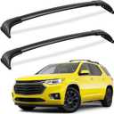FengYu 300lbs Roof Rack Cross Bars Compatible with Chevy Chevrolet Traverse 2018 2019 2020 2021,Heavy Duty All-Metal Aluminum Roof Rails Crossbars Rooftop Cargo Bars Black Luggage Racks Carrier