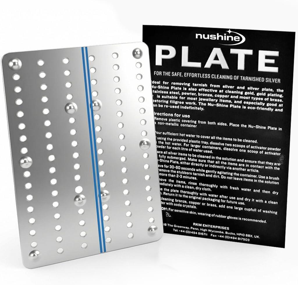 Nushine Magic Cleaning Plate (LARGE 230x 154mm) - cleans many items at once! Reuse multiple times, no harsh chemicals involved