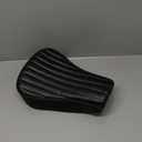 Motorcycle Driver Rider Solo Seat Cushion For Harley Sportster Forty Eight XL1200 883 72 48, Black Vertical bar