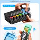 Daviky Weekly Pill Organizer 1 Time a Day, Travel Drawer-Style Pill Box for Daily Medication, 7-Day Pill Case, Compact & Portable, Ideal for Vitamins, Fish Oils & Supplements