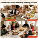 ODSD Food Warmers for Parties Buffet, 47"x15" Extra-Long Food Warming Tray