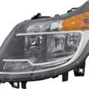 HEADLIGHTSDEPOT Headlight Halogen w/Daytime Running Lamps Driver Left Compatible with 2014-2023 Dodge Ram ProMaster 1500/2500/3500