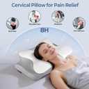 Cervical Neck Pillow for Pain Relief - Ergonomic Pillow Side Sleeper Pillow for Sleeping, Orthopedic Memory Foam Pillow for Neck Support, Contour Cervical Pillow Bed Pillow for Back Stomach Sleepers