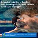 Full-Coverage Liquid Silicone Swimming Headphones, IP68 Waterproof Underwater Headphones, Bluetooth 6.0&MP3 with 32GB Memory Card, Soft/Skin-Comfortable Open Ear Bone Conduction Swim Earbuds(Purple)