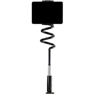 Gooseneck Phone Tablet Holder for Bed: Gooseneck iPad Cellphone Stand with 34.6 Inches Flexible Long Arm & Clamp |Bed Ajustable Headboard Phone Tablet Mount with Clip Fit for iPhone or iPad | Black