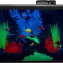 Glofish 10 Gallon Aquarium Fish Tank Kits, Includes LED Lighting and Dcor 