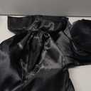 Black Bow Decor, 40 x 24 Inches Large Big Black Bow Party Decorations for Backdrop Birthday Wedding Bride, Huge Satin Ribbon Tie Hanging Wall Decor for Her (Satin, Internal Stability Layer)