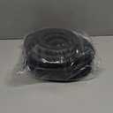 PowerFlow Garden Hose, NON-EXPANDABLE 25 Feet Premium Quality Stainless Steel Metal Water Hose with Durable Fabric Skin, Hose For Commercial, Residential Use, Bonus 10-way Spray Nozzle (25 Ft, Black)