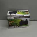 REPTI ZOO Dual Reptile Light Fixture for Reptile Dome UVB Lamp Fixture Dual Reptile Reflector Dome Lamp Cap Combo Integration Design Heat Lighting (1 Count (Pack of 1))