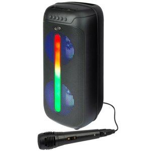 iLive "Jam Time" Wireless Speaker System with LED Lights and Mic (ISB293B) - Black 