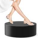 Round Mannequin Display Pedestal Stands, Premium Cylinder Stands for Party, Jewelry， Exhibitions, and Retail Displays(Black 23.6"*7.9")