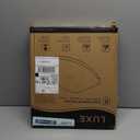 LUXE TS1008R Round Comfort Fit Toilet Seat with Slow Close, Quick Release Hinges, and Non-Slip Bumpers (White)