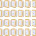 Hortsun 24 Packs LED Night Lights Plug into Wall with Smart Dark Sensor Automatic Hallway Plug in Lights for Bedroom, Bathroom, Toilet, Stairs, Kitchen, Adults (Warm White)