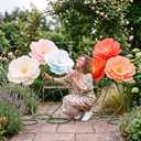 6 Pcs 5-6ft Giant Multicolor Artificial Poppy Flowers