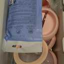 NCVI Electric Breast Pump 8782, Portable Hospital-Grade Double Pump with 4 Modes & 9 Levels, Anti-Backflow, Rechargeable Quiet Breastfeeding Pump for Efficient Comfortable Use at Home, Work or Travel (10 Piece Set, Pink)