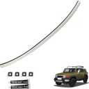 Front Windshield Molding White Top Pillar with Side Molding Compatible with Toyota FJ Cruiser 2007-2014 Replaces 755033501A0 75503-35061-A0