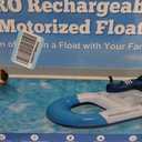 Motorized Pool Float with Canopy, Rechargeable Dual Motor Electric Lounge Raft for Pool & Lake, PRO Motorized Pool Float with Canopy
