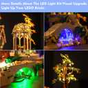 LocoLee LED Light Kit Compatible with Lego Rivendell, DIY Lighting Set Accessories Compatible with Lego 10316 for Fans (Lights Only, No Models)