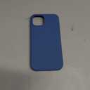 ORNARTO Shockproof Liquid Silicone Designed for iPhone 13 Case Gel Rubber Anti-Shock Cover Case Drop Protection 6.1inch-Blue