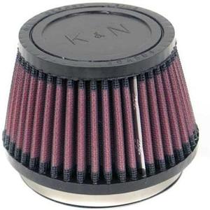 2 x K&N High-Flow Original Lifetime Universal Clamp-On Air Filter: High Performance, Premium, Washable: Flange Diameter: 3.5 In, Filter Height: 3 In, Flange Length: 0.625 In, Shape: Round Tapered, RU-4410