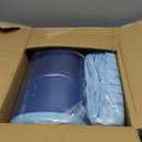 Amazon Basics 5-Piece Lightweight Microfiber Bed-In-A-Bag Comforter Bedding Set, Soft, Twin XL, Blue Stripe