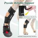 HAGGEMI Strap-On Drop Foot Brace (No Knuckling Boot Brace) for Dogs— Dog Knee Pads,Corrective Dog Shoes to Safely Lift Toes for Foot Issues, Arthritis, and improving Walking gait in DogsXS