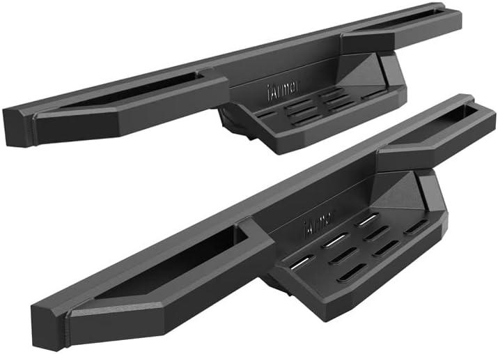 APS Stainless Steel 6.5in Nerf Bars Pocket Steps Square Tube Rocker Guards Compatible with Dodge Ram 1500 2500 3500 Regular Cab 09-18