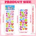 2 x OHOME Valentines Day Gifts for Kids - 44 PCS Stationery Set for School Classroom Exchange - Valentines Day Party Favors for Toddler | Valentines Crafts Treats Games,Includes Pencils,Heart Stickers