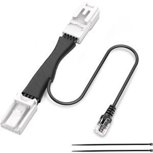 Radar Detector Power Adapter RJ11 Plug (5P Type E) for Select Subaru Forester, Ascent and More with Auto Dimming Rearview Mirror.Radar Detector Power Cord.Clean and Easy to Instal
