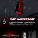 Sequential Full LED Tail Lights for 2008-2016 Ford F250/ F350 / F450 Super Duty Rear Lights with Start-Up Animation, Dynamic Turn Signals, Brake Light,Reverse Light -Smoked